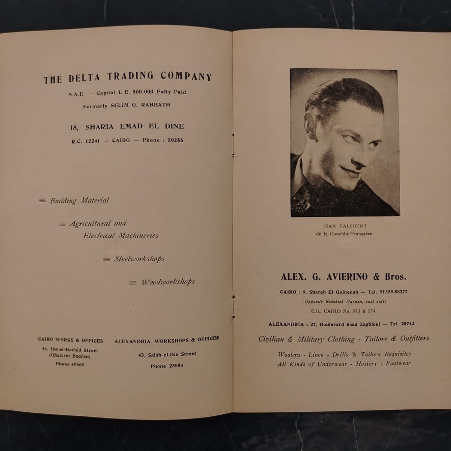 A program for the "Theatre Royal De L'Opera", Monday 28 January 1946 \ Brochure