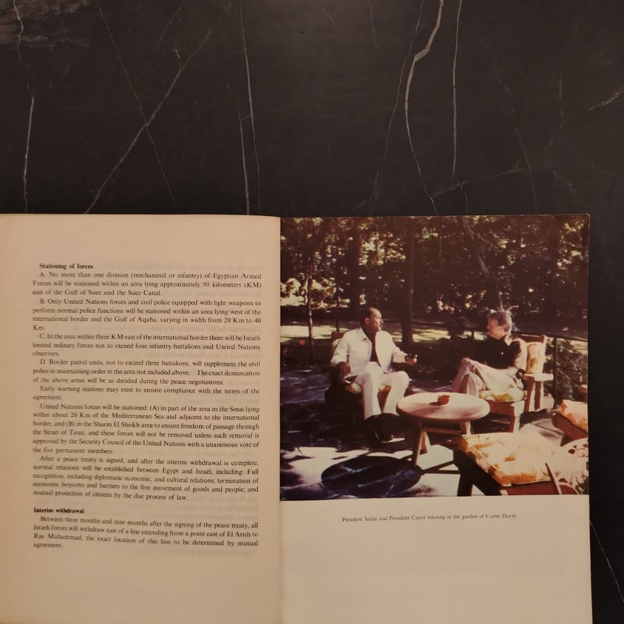 The Camp David Conference, the Road to a Comprehensive Solution \ Booklet