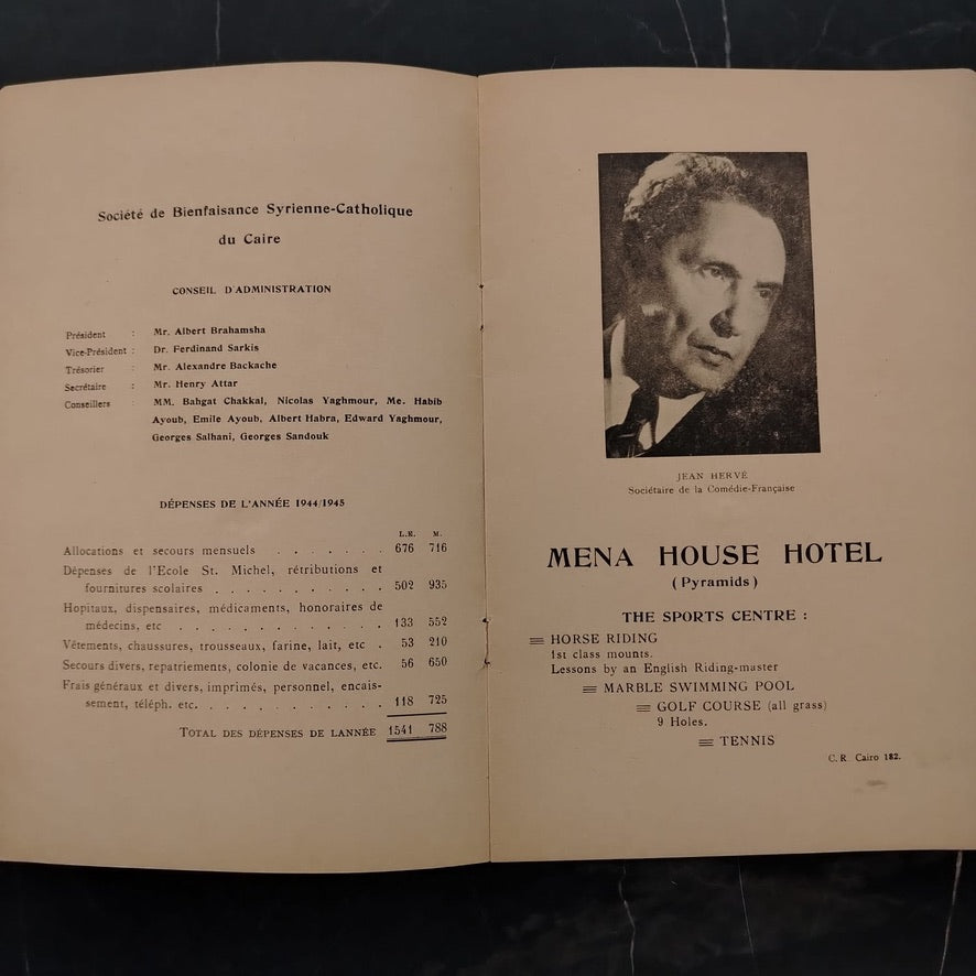 A program for the "Theatre Royal De L'Opera", Monday 28 January 1946 \ Brochure