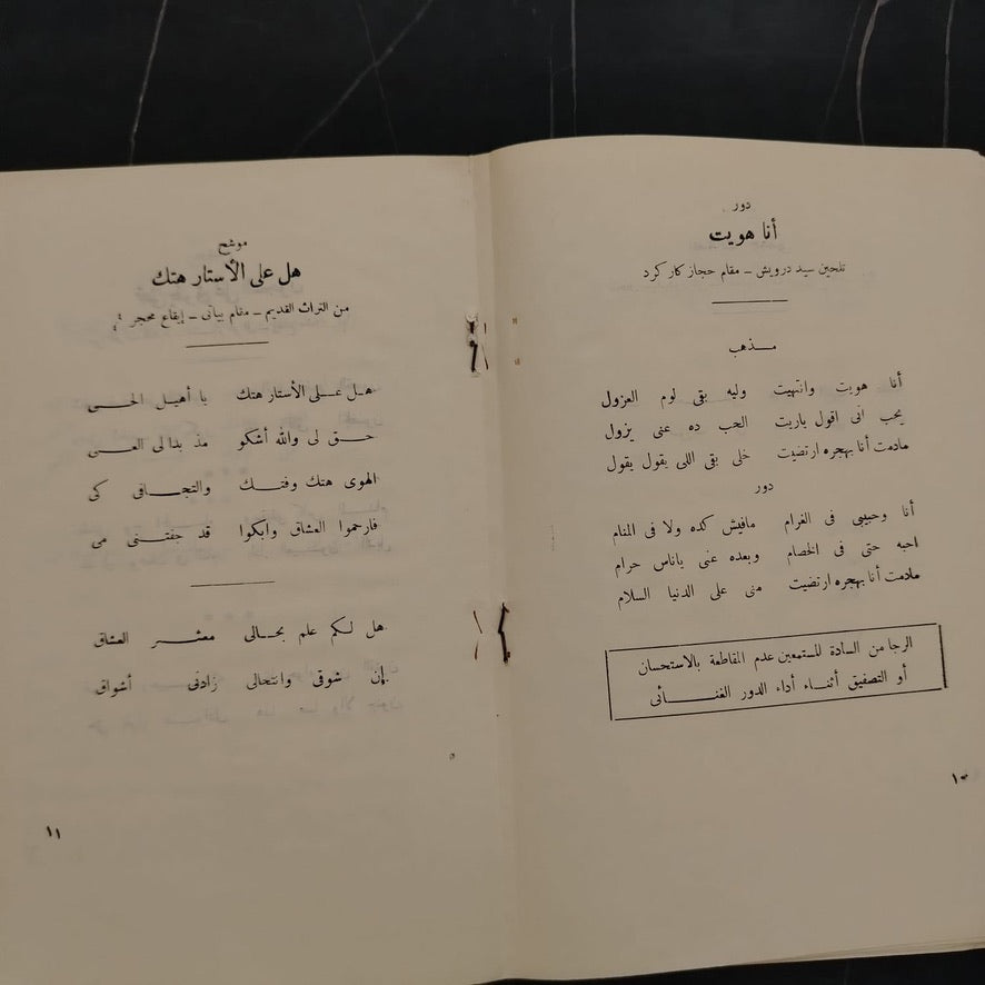 The Classical Arab Music Ensemble \ Brochure