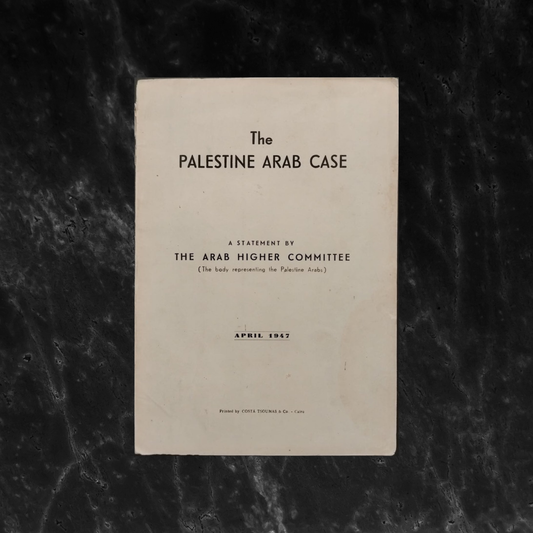 The Palestinian Arab Case \ Book